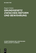 Bild: Grundgesetz zwischen Reform und Bewährung - De Gruyter