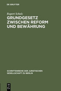 Abbildung von: Grundgesetz zwischen Reform und Bewährung - De Gruyter