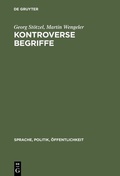 Cover: Kontroverse Begriffe - De Gruyter