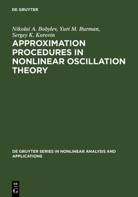Abbildung von: Approximation Procedures in Nonlinear Oscillation Theory - De Gruyter