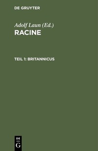 Enlarge image Cover: Britannicus - De Gruyter