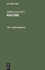Cover: Britannicus - De Gruyter