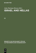 Cover: Israel and Hellas. [I] - De Gruyter