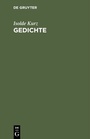 Cover: Gedichte - De Gruyter