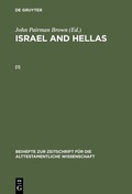 Cover: Israel and Hellas. [I] - De Gruyter
