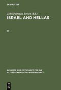 Cover: John Pairman Brown: Israel and Hellas / John Pairman Brown: Israel and Hellas. [I] - De Gruyter