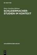 Cover: Schleiermacher-Studien im Kontext - De Gruyter
