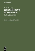 Cover: Die Landplagen - De Gruyter
