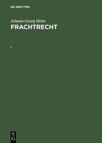 Abbildung von: Frachtrecht. I - De Gruyter