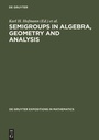 Cover: Semigroups in Algebra, Geometry and Analysis - De Gruyter