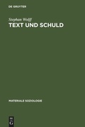 Cover: Text und Schuld - De Gruyter