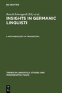 Cover: Insights in Germanic Linguistics / Methodology in Transition - De Gruyter Mouton