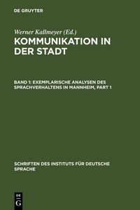 Abbildung von: Exemplarische Analysen des Sprachverhaltens in Mannheim - De Gruyter