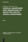 Cover: Lexical Anaphors and Pronouns in Selected South Asian Languages: - De Gruyter Mouton
