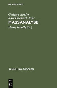 Enlarge image Cover: Massanalyse - De Gruyter