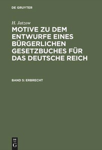 Enlarge image Cover: Erbrecht - De Gruyter