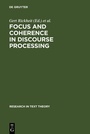 Cover: Focus and Coherence in Discourse Processing - De Gruyter