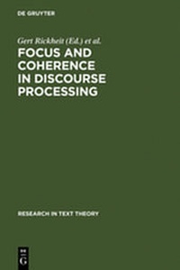 Abbildung von: Focus and Coherence in Discourse Processing - De Gruyter
