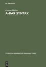 Cover: A-bar Syntax - De Gruyter Mouton