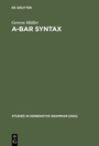 Cover: A-bar Syntax - De Gruyter Mouton