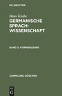 Cover: Formenlehre - De Gruyter