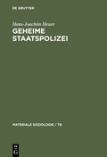 Cover: Geheime Staatspolizei - De Gruyter