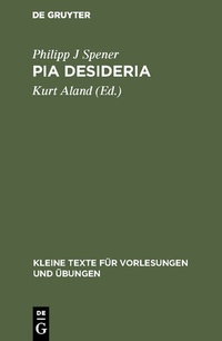 Enlarge image Cover: Pia Desideria - De Gruyter