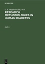 Cover: Research Methodologies in Human Diabetes. Part 2 - De Gruyter