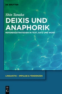 Abbildung von: Deixis und Anaphorik - De Gruyter