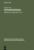 Cover: Athanasiana - De Gruyter