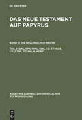 Cover: Gal, Eph, Phil, Kol, 1 u. 2 Thess, 1 u. 2 Tim, Tit, Phlm, Hebr - De Gruyter