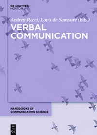 Enlarge image Cover: Verbal Communication - De Gruyter Mouton