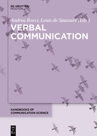Abbildung von: Verbal Communication - De Gruyter Mouton