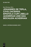 Cover: Untersuchungen - De Gruyter