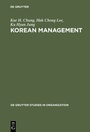 Cover: Korean Management - De Gruyter