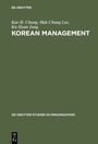 Cover: Korean Management - De Gruyter