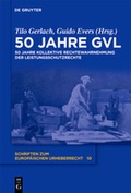Cover: 50 Jahre GVL - De Gruyter