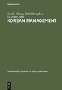 Cover: Korean Management - De Gruyter