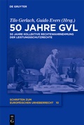 Cover: 50 Jahre GVL - De Gruyter