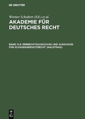 Cover: Erbrechtsausschu&szlig; und Ausschu&szlig; f&uuml;r Schadensersatzrecht (Nachtrag) - De Gruyter