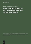 Cover: Individualization in Childhood and Adolescence - De Gruyter