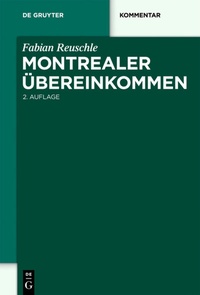 Abbildung von: Montrealer Übereinkommen - De Gruyter