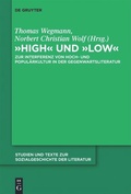 Cover: "High" und "low" - De Gruyter