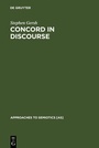 Cover: Concord in Discourse - De Gruyter Mouton