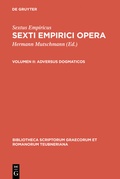 Cover: Adversus dogmaticos - De Gruyter