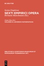 Cover: Sextus Empiricus: Sexti Empirici opera / Adversus mathematicos - De Gruyter