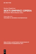 Cover: Adversus mathematicos - De Gruyter