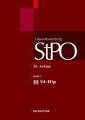 Cover: L&ouml;we/Rosenberg. Die Strafproze&szlig;ordnung und das Gerichtsverfassungsgesetz / &sect;&sect; 94-111p - De Gruyter