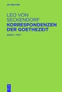 Bild: Korrespondenzen der Goethezeit - De Gruyter