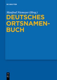 Abbildung von: Deutsches Ortsnamenbuch - De Gruyter